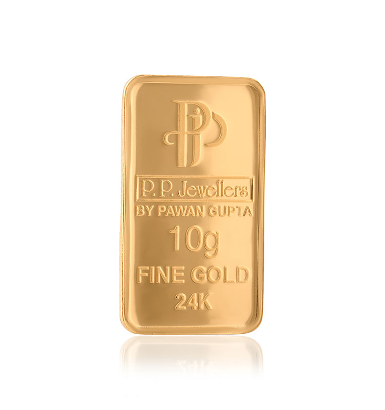 Best Seller 10 gm Bar P.P JEWELLERS BY PAWAN GUPTA .10gm FINE GOLD 24K